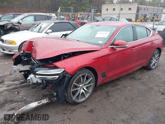 2023 Genesis G70 2.0T with VIN KMTG34TA7PU124434, listed as a IAAI auction lot 41963041 with 37,591 mi miles and . Bid and sale history available at DreamBid. Image 2.