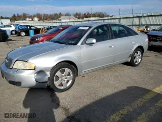 2002 Audi A6 with VIN WAULD64B82N096138, listed as a Copart auction lot 87199684 with 124,554 mi miles and Salvage Title. Bid and sale history available at carsss.com. Image 1.