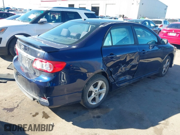 2011 Toyota Corolla L with VIN 2T1BU4EE5BC734666, listed as a IAAI auction lot 41640201 with 205,025 mi miles. Bid and sale history available at carsss.com. Image 4.