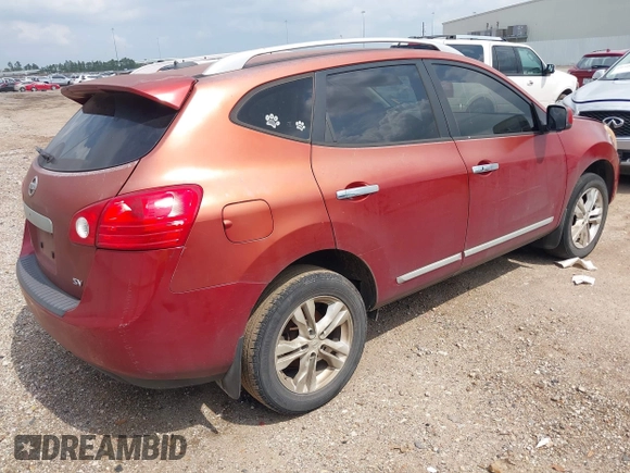 2012 Nissan Rogue S with VIN JN8AS5MT8CW258420, listed as a IAAI auction lot 42126948 with 215,659 mi miles and . Bid and sale history available at DreamBid. Image 4.