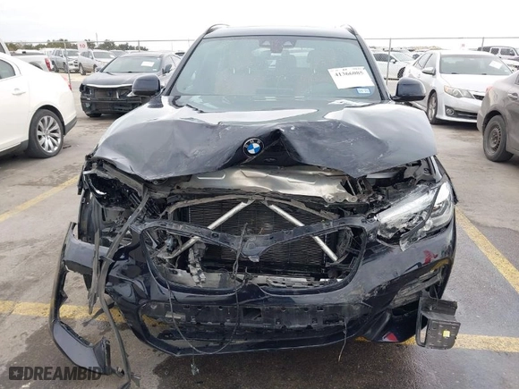 2021 BMW X3 M40i with VIN 5UXTY9C02M9F43214, listed as a IAAI auction lot 41366085 with 45,503 mi miles. Bid and sale history available at carsss.com. Image 6.