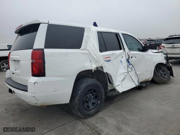 2017 Chevrolet Tahoe Commercial with VIN 1GNLCDEC1HR217988, listed as a Copart auction lot 44020865 with 0 mi miles and Salvage Title. Bid and sale history available at carsss.com. Image 3.