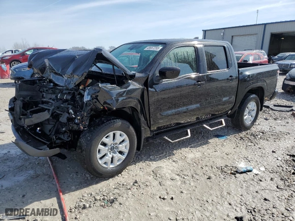 2023 Nissan Frontier SV with VIN 1N6ED1EK0PN651018, listed as a Copart auction lot 48667255 with 22,713 mi miles and Salvage Title. Bid and sale history available at carsss.com. Image 1.