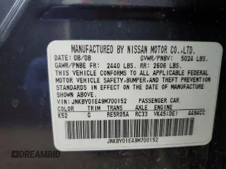 2009 Infiniti M45 Sport with VIN JNKBY01E49M700152, listed as a Copart auction lot 87422564 with 98,927 mi miles and Salvage Title. Bid and sale history available at carsss.com. Image 12.