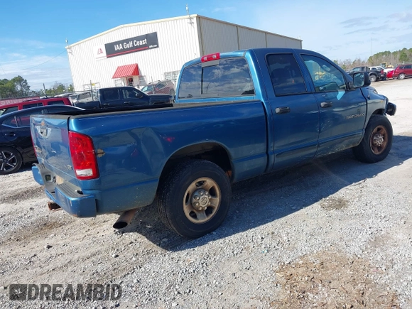 2004 Dodge Ram 2500 SLT with VIN 3D7KA28C64G108419, listed as a IAAI auction lot 41369170 with 286,029 mi miles. Bid and sale history available at carsss.com. Image 4.