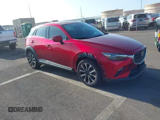 2019 Mazda CX-3 Grand Touring with VIN JM1DKFD71K0427650, listed as a IAAI auction lot 42058069 with 67,688 mi miles and . Bid and sale history available at DreamBid. Image 1.
