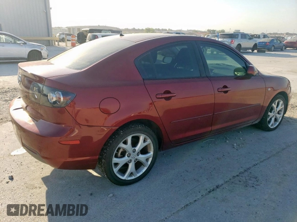 2008 Mazda 3 i Touring with VIN JM1BK32F781139196, listed as a Copart auction lot 53186405 with 124,043 mi miles and Clean Title. Bid and sale history available at carsss.com. Image 3.