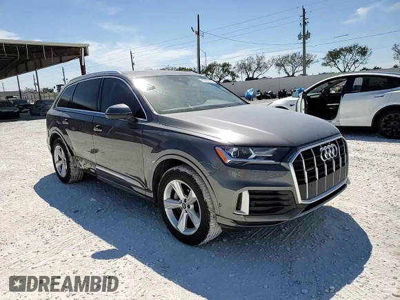 2021 Audi Q7 Premium with VIN WA1AJAF77MD029807, listed as a Copart auction lot 49939595 with 66,559 mi miles and Salvage title. Bid and sale history available at DreamBid. Image 11.