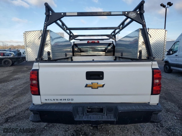 2016 Chevrolet Silverado 1500 Work Truck with VIN 1GCNCNEC7GZ124608, listed as a Copart auction lot 86816574 with 110,933 mi miles and Salvage Title. Bid and sale history available at carsss.com. Image 6.
