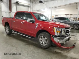2021 Ford F-150 XL with VIN 1FTFW1E57MKE11716, listed as a Copart auction lot 61458915 with 47,080 mi miles and Salvage title. Bid and sale history available at DreamBid. Image 4.