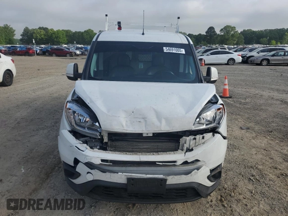 2019 Ram ProMaster City Cargo Tradesman SLT with VIN ZFBHRFBB5K6M01069, listed as a Copart auction lot 54691005 with 121,712 mi miles and Salvage title. Bid and sale history available at DreamBid. Image 5.