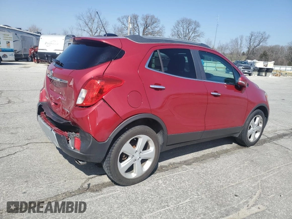 2016 Buick Encore with VIN KL4CJASB7GB624305, listed as a Copart auction lot 47380465 with 132,062 mi miles and Salvage Title. Bid and sale history available at DreamBid. Image 3.