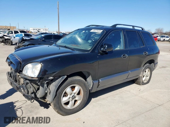 2005 Hyundai Santa Fe GLS with VIN KM8SC13DX5U878941, listed as a Copart auction lot 48025495 with 204,280 mi miles and Clean Title. Bid and sale history available at carsss.com. Image 1.