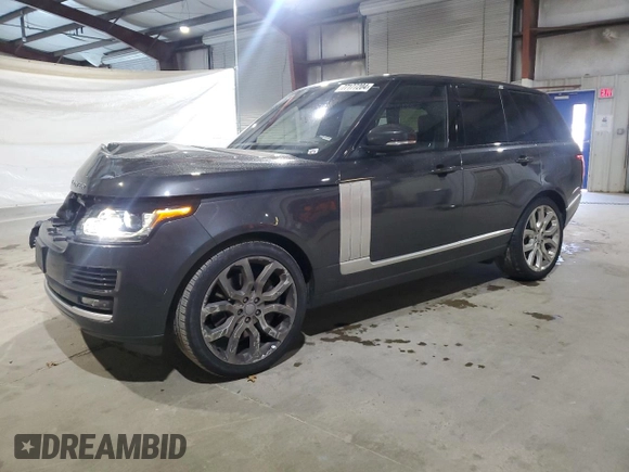 2017 Land Rover Range Rover z VIN SALGS2FE7HA337495, wystawiony jako Copart lot #77177204 z przebiegiem 75 573 mil mil oraz Szkoda całkowita • Salvage title. Historia ofert i sprzedaży dostępna na DreamBid. Obrazek 1.