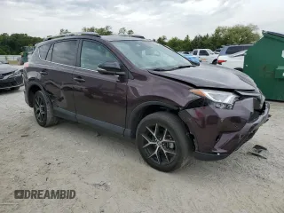 2018 Toyota RAV4 SE with VIN 2T3NFREV8JW444933, listed as a Copart auction lot 55832085 with 75,445 mi miles and Salvage title. Bid and sale history available at DreamBid. Image 4.