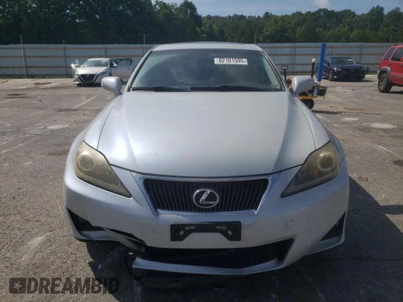 2011 Lexus IS 250 with VIN JTHBF5C24B5146844, listed as a Copart auction lot 62101595 with 161,483 mi miles and Salvage title. Bid and sale history available at DreamBid. Image 5.