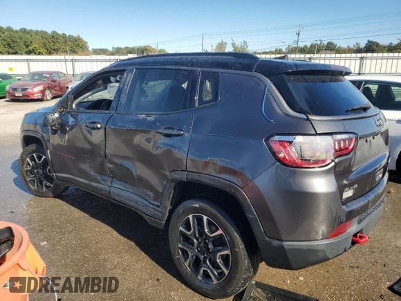 2021 Jeep Compass Trailhawk with VIN 3C4NJDDB3MT564983, listed as a Copart auction lot 76310514 with 77,585 mi miles and Non repairable. Bid and sale history available at DreamBid. Image 2.