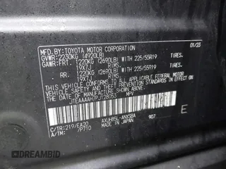 2023 Toyota Venza LE with VIN JTEAAAAH7PJ128053, listed as a IAAI auction lot 41471575 with 65,101 mi miles and . Bid and sale history available at carsss.com. Image 9.