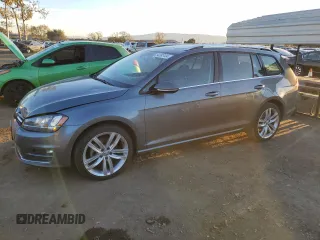 2015 Volkswagen Golf SportWagen TDI SEL with VIN 3VWCA7AU2FM503813, listed as a Copart auction lot 83393124 with 143,850 mi miles and Salvage Title. Bid and sale history available at carsss.com. Image 1.