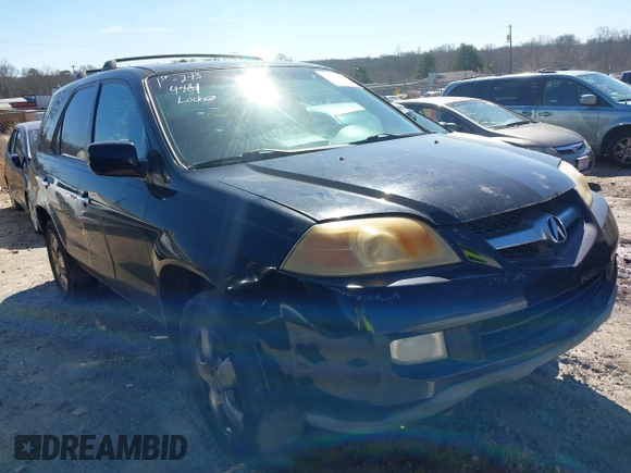 2004 Acura MDX with VIN 2HNYD18254H540684, listed as a IAAI auction lot 41584464 with 344,728 mi miles. Bid and sale history available at carsss.com. Image 1.