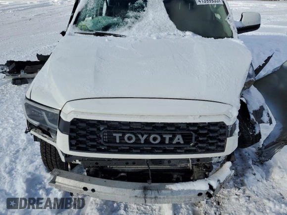 2021 Toyota Sequoia TRD Pro with VIN 5TDEY5B16MS183683, listed as a Copart auction lot 41399935 with 0 mi miles and Salvage Title. Bid and sale history available at carsss.com. Image 12.
