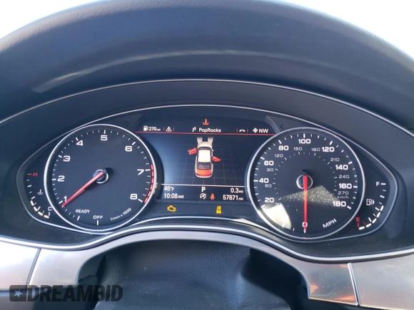 2016 Audi A6 2.0T Premium Plus with VIN WAUGFAFC2GN044967, listed as a Copart auction lot 43932723 with 57,871 mi miles. Bid and sale history available at carsss.com. Image 9.