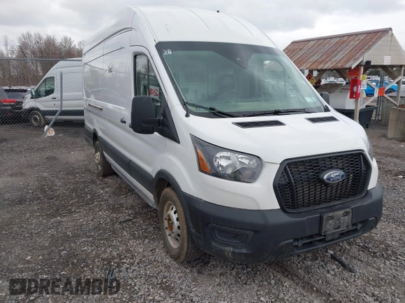 2023 Ford Transit Cargo with VIN 1FTBR3U89PKA07396, listed as a IAAI auction lot 41878907 with 103,402 mi miles and . Bid and sale history available at DreamBid. Image 1.