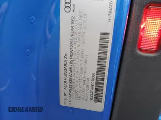 2017 Audi TTS z VIN TRUC1AFV6H1016086, wystawiony jako Copart lot #50649944 z przebiegiem 35 209 mil mil oraz . Historia ofert i sprzedaży dostępna na DreamBid. Obrazek 13.