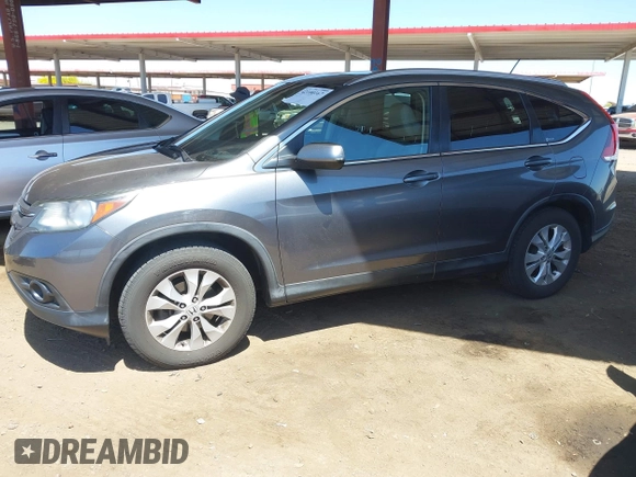 2012 Honda CR-V EX-L with VIN JHLRM3H71CC004319, listed as a IAAI auction lot 42100167 with 117,397 mi miles and . Bid and sale history available at carsss.com. Image 2.