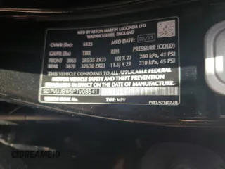 2023 Aston Martin DBX 707 z VIN SD7VUJBW5PTV08541, wystawiony jako Copart lot #78888544 z przebiegiem Nie podano mil oraz Nie do naprawy. Historia ofert i sprzedaży dostępna na DreamBid. Obrazek 14.