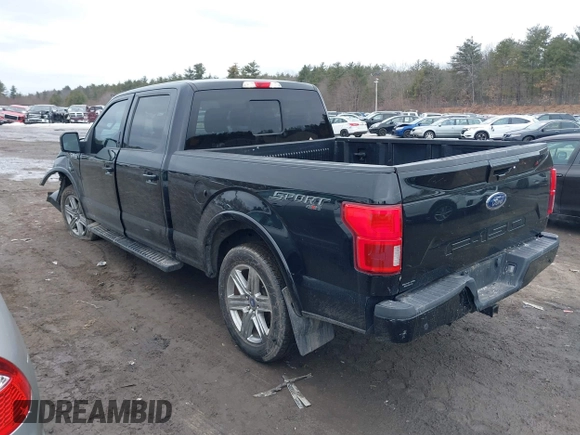 2018 Ford F-150 XL with VIN 1FTFW1E55JFE25165, listed as a IAAI auction lot 41708303 with 186,664 mi miles and . Bid and sale history available at DreamBid. Image 3.