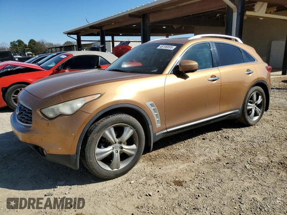 2009 Infiniti FX with VIN JNRAS18U39M100708, listed as a Copart auction lot 48199895 with 278,493 mi miles and Salvage title. Bid and sale history available at DreamBid. Image 1.