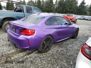 2018 BMW M2 with VIN WBS1J5C50JVD35796, listed as a Copart auction lot 45291024 with 28,956 mi miles. Bid and sale history available at carsss.com. Image 3.