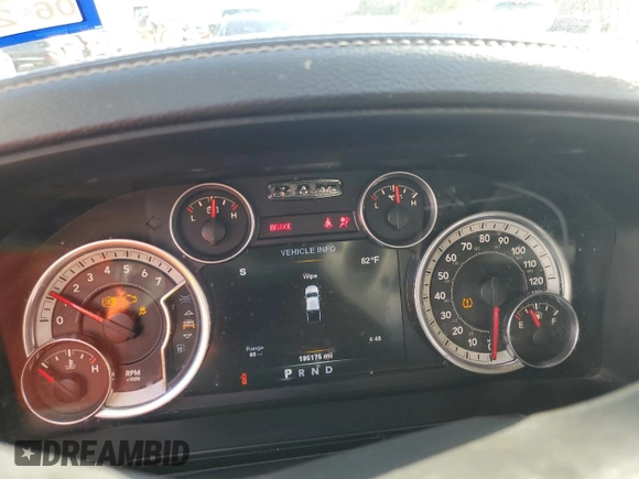 2014 Ram 1500 Sport with VIN 1C6RR6MT1ES223333, listed as a Copart auction lot 43268065 with 195,175 mi miles and Salvage title. Bid and sale history available at DreamBid. Image 9.