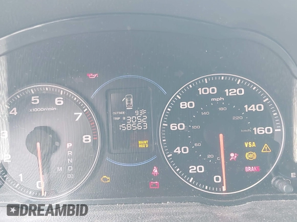 2004 Acura TSX with VIN JH4CL96804C038305, listed as a IAAI auction lot 42741922 with 158,563 mi miles and . Bid and sale history available at DreamBid. Image 7.
