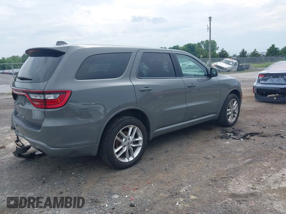 2022 Dodge Durango GT Plus with VIN 1C4RDJDG7NC220637, listed as a IAAI auction lot 42615840 with 59,515 mi miles and . Bid and sale history available at DreamBid. Image 4.