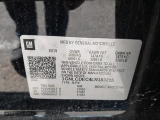 2020 Chevrolet Tahoe Commercial with VIN 1GNLCDEC4LR183215, listed as a IAAI auction lot 40783993 with 119,705 mi miles. Bid and sale history available at carsss.com. Image 9.