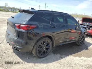 2019 Chevrolet Blazer RS with VIN 3GNKBJRS7KS634910, listed as a Copart auction lot 54093715 with 168,518 mi miles and Salvage title. Bid and sale history available at DreamBid. Image 3.