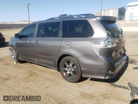 2016 Toyota Sienna SE with VIN 5TDXK3DC7GS696720, listed as a Copart auction lot 59052915 with 86,919 mi miles and Salvage title. Bid and sale history available at DreamBid. Image 2.