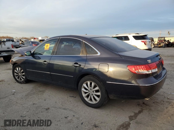 2007 Hyundai Azera SE with VIN KMHFC46F47A172648, listed as a Copart auction lot 87017714 with Not Provided miles and Salvage Title. Bid and sale history available at DreamBid. Image 2.