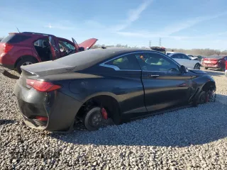 2021 Infiniti Q60 Red Sport 400 with VIN JN1FV7LK1MM530447, listed as a Copart auction lot 47281115 with 37,675 mi miles and Salvage title. Bid and sale history available at DreamBid. Image 3.