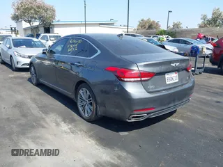 2018 Genesis G80 3.8L with VIN KMHGN4JE8JU257690, listed as a IAAI auction lot 42539996 with 50,619 mi miles and . Bid and sale history available at DreamBid. Image 3.