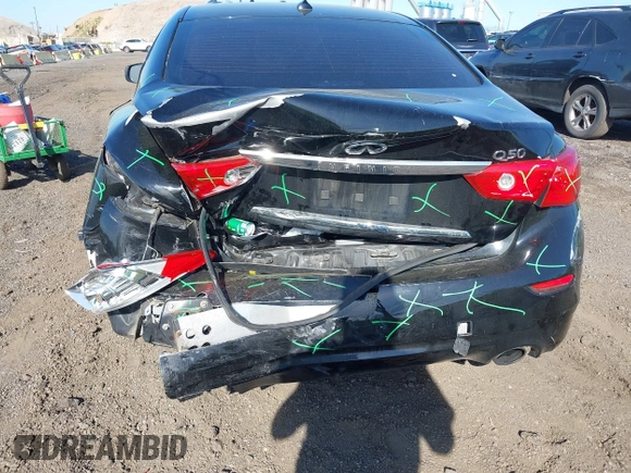 2016 Infiniti Q50 with VIN JN1EV7AR2GM341323, listed as a IAAI auction lot 42132950 with 104,943 mi miles and . Bid and sale history available at DreamBid. Image 6.