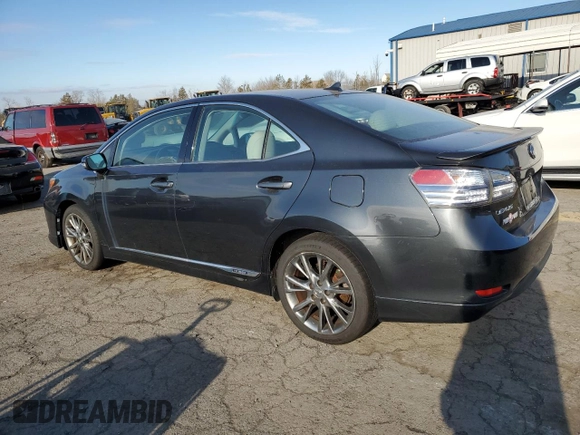2010 Lexus HS 250h with VIN JTHBB1BA0A2000986, listed as a Copart auction lot 83445014 with Not Provided miles and Clean Title. Bid and sale history available at DreamBid. Image 2.