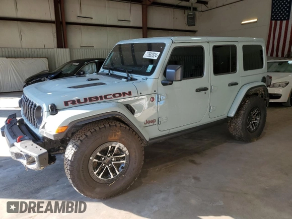 2024 Jeep Wrangler Rubicon X with VIN 1C4RJXFG5RW287542, listed as a Copart auction lot 72682924 with 5,792 mi miles and Salvage title. Bid and sale history available at DreamBid. Image 1.
