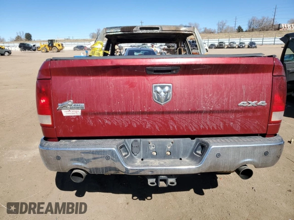 2012 Ram 1500 Big Horn with VIN 1C6RD7LT0CS156095, listed as a Copart auction lot 47382945 with 0 mi miles and Non Repairable. Bid and sale history available at carsss.com. Image 6.