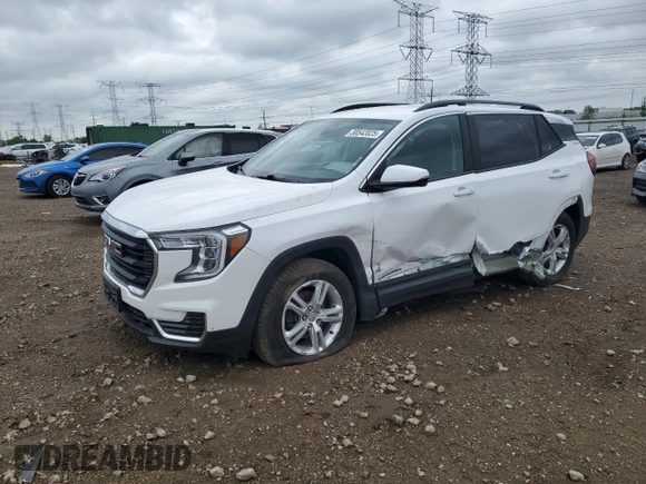 2022 GMC Terrain SLE с VIN 3GKALMEV4NL109874, выставлен на аукционе Copart как лот 58542025 с пробегом 80 455 миль миль и Списание • Salvage title. История ставок и продаж доступна на DreamBid. Изображение 1.