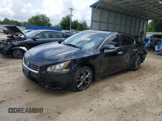 2014 Nissan Maxima SV with VIN 1N4AA5AP4EC488410, listed as a Copart auction lot 58994245 with 203,418 mi miles and Salvage title. Bid and sale history available at DreamBid. Image 1.