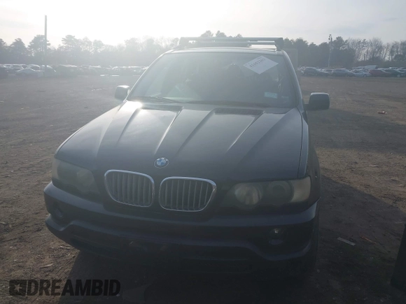 2003 BMW X5 4.4i with VIN 5UXFB33543LH43200, listed as a IAAI auction lot 41652303 with 169,250 mi miles. Bid and sale history available at carsss.com. Image 6.