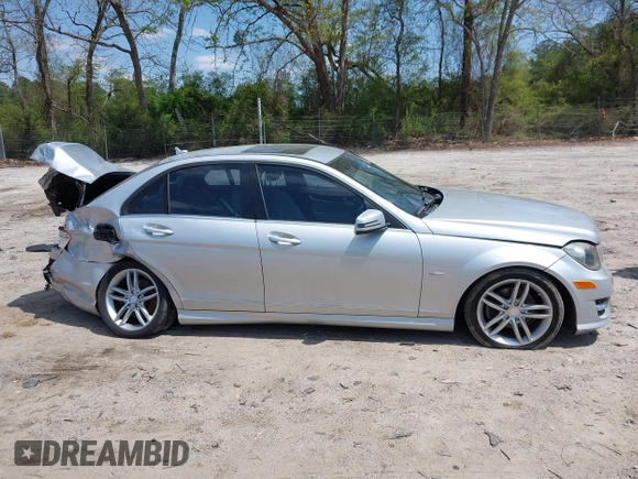 2012 Mercedes-Benz C 250 Sport with VIN WDDGF4HB8CR218946, listed as a IAAI auction lot 42012603 with 142,722 mi miles and . Bid and sale history available at DreamBid. Image 14.